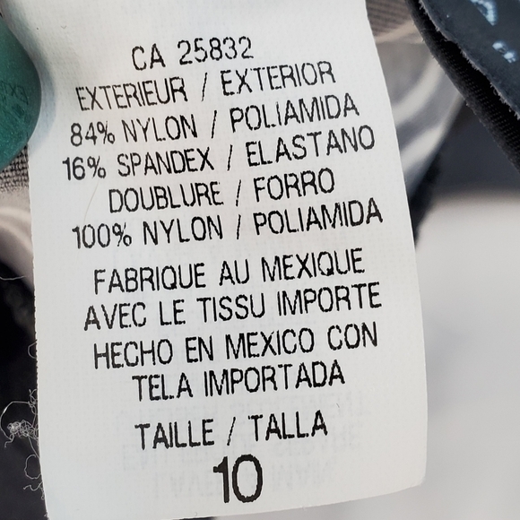 La Blanca black and white patterned tankini top 10 - Picture 12 of 14